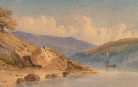 J. M. Wayne - Early 20th Century Watercolour, On the River