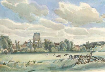 Horace Tuck (1876-1951) - Early 20th Century Watercolour, Grazing Cows
