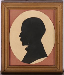 Miniature Early 20th Century Silhouette of a Gentleman