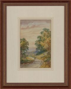 L. Lewis - Late 19th Century Watercolour, Country Track