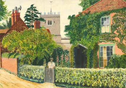 Gerry B. Gibbs - 1988 Oil, Denham Cottage