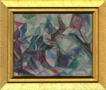 Denise R. - 1968 Pastel, Fragmented