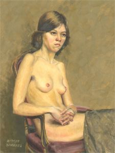 Audrey Roberts - 20th Century Oil, Relaxed Nude
