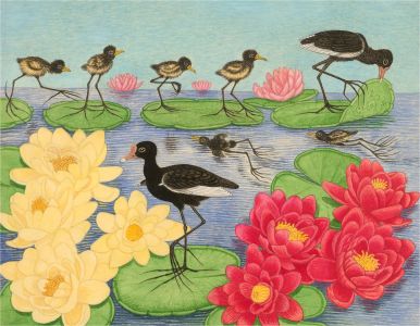 A. Twinning - 1959 Gouache, Lily Trotters