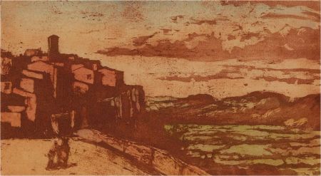 Ronald Olley (b.1923) - Mid 20th Century Etching, Orimento, Switzerland II