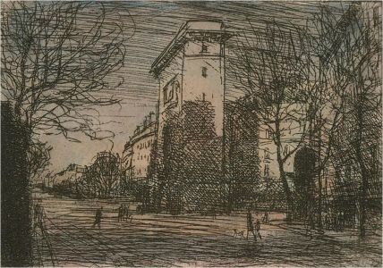 Ronald Olley (b.1923) - Mid 20th Century Etching, City Street
