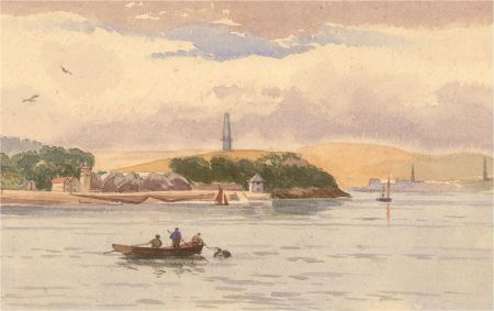 W. Hendall - Early 20th Century Watercolour, Three Men on Boat
