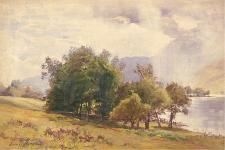 James Heron (fl.1878-1919) - Late 19th Century Watercolour, Loch Ard, Scotland