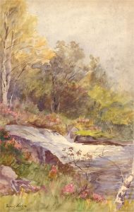 James Heron (fl.1878-1919) - Late 19th Century Watercolour, Flowing River