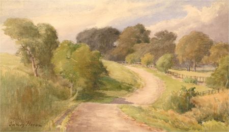James Heron (fl.1878-1919) - Late 19th Century Watercolour, Ancrum, Scotland