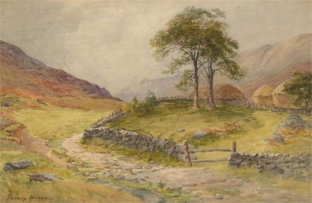 James Heron (fl.1878-1919) - Late 19th Century Watercolour, Hill Road, Strathyre