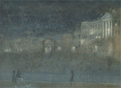 Early 20th Century Watercolour - Into the Night