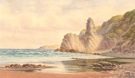 Arthur Dern - Early 20th Century Watercolour, The Cove, Berwickshire
