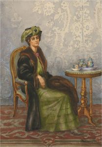 Russian 20th Century Watercolour - Mathilde Kschessinska