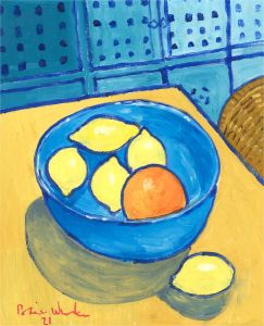 Brian William - 2021 Oil, Still Life with Fruit