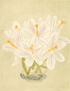 Gillian Whaite (1934-2012) - 20th Century Aquatint, Crocuses I