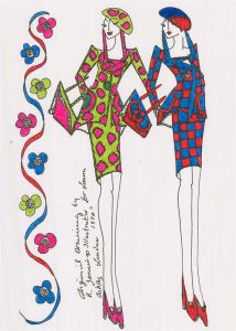 Roz Jennings - 20th Century Pen and Ink Drawing, Square Patterns