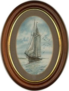 Chris Williams - Contemporary Watercolour, Brig Schooner