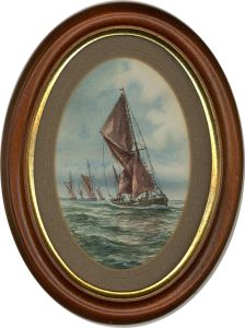 Chris Williams - Contemporary Watercolour, Thames Sailing Barges