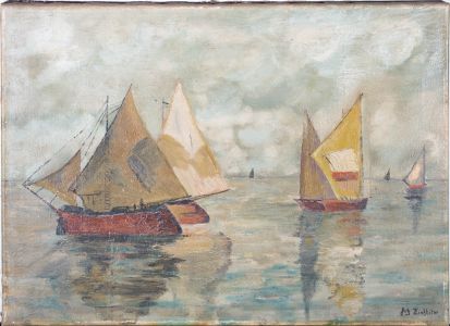 Fritz Zinkhoter - 20th Century Oil, Sailing Boats