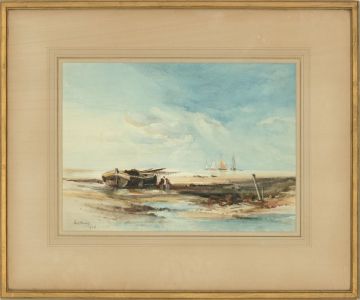 Fred Rider - 1926 Watercolour, Low Tide