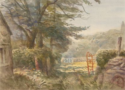 Arthur Miles - Signed and dated 1983 Watercolour, Farm Land