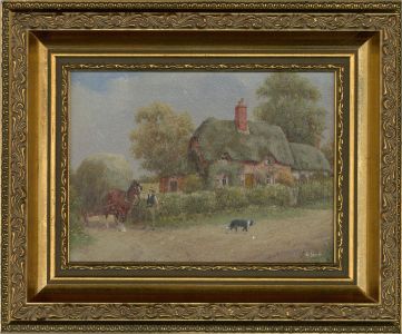Richard Rhead Simm (1926-2019) - Mid 20th Century Oil, Home from the Fields