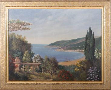 Francesco Boroni - Mid 20th Century Oil, Italian Coastline