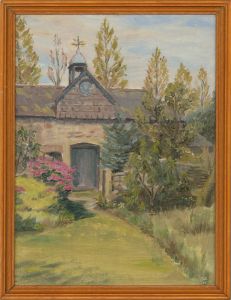 E.B. Rodmell - 1975 Oil, Clock and Weathervane