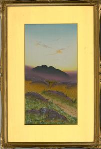 J. Sumpter  - 20th Century Gouache, Moorland Scene I
