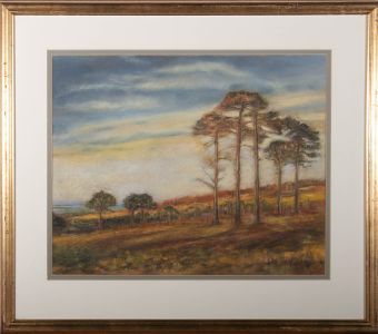 R. Barber - 1997 Pastel, Evening Sun