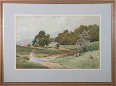 J.W. Jackson - 1929 Watercolour, Dalmally, Argyllshire