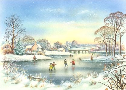 20th Century Watercolour - Winter Wonderland