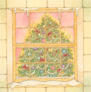 20th Century Watercolour - Christmas Tree