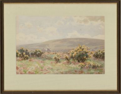 I. Barlow Wood (1862-1949) - Early 20th Century Watercolour, Summer Landscape