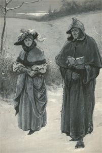 Paul Hardy - Signed Early 20th Century Pen and Ink Drawing, The Travelling Monk