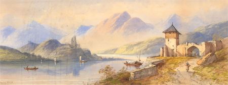 Edwin Earp (1851-1945) - Signed Late 19th Century Watercolour, Along the River