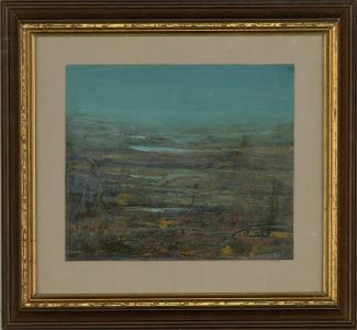 Pitie  - Contemporary Oil, Moorland Landscape