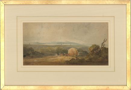 Late 19th Century Watercolour - Hay Wain