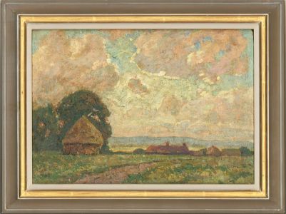 Attrib. Henry Samuel Merritt (1884-1963)- Oil, The Homestead