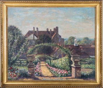 Christopher William Strange - 1931 Oil, Manor House Gardens