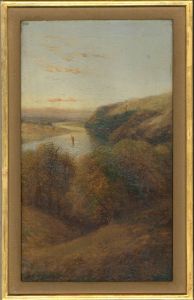 Henry Larpent Roberts (1830-1890) - Late 19th Century Oil, The Winding River