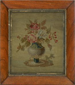 Mid 19th Century Embroidery - Floral Needlepoint