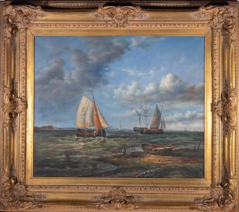 20th Century Oil - Dutch Brig Schooner and Sloops