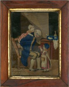 19th Century Embroidery - Family Time
