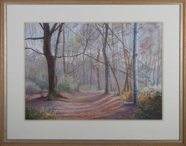 Pam Page - 20th Century Pastel, Woodland Scene
