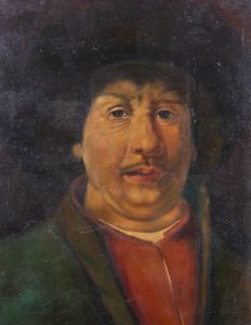 A. Ghafari - Early 20th Century Oil, Portrait of a Gentleman