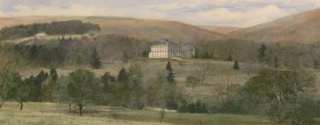 Early 20th Century Watercolour - Biddleston Hall