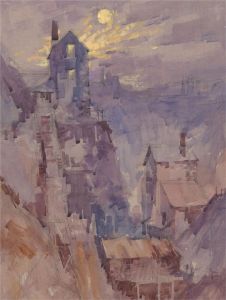 Michael Cadman RI ARCA (1920-2012) - 1993 Watercolour, Botallack, Cornwall