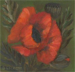 S. Lockett - 20th Century Oil, A Poppy